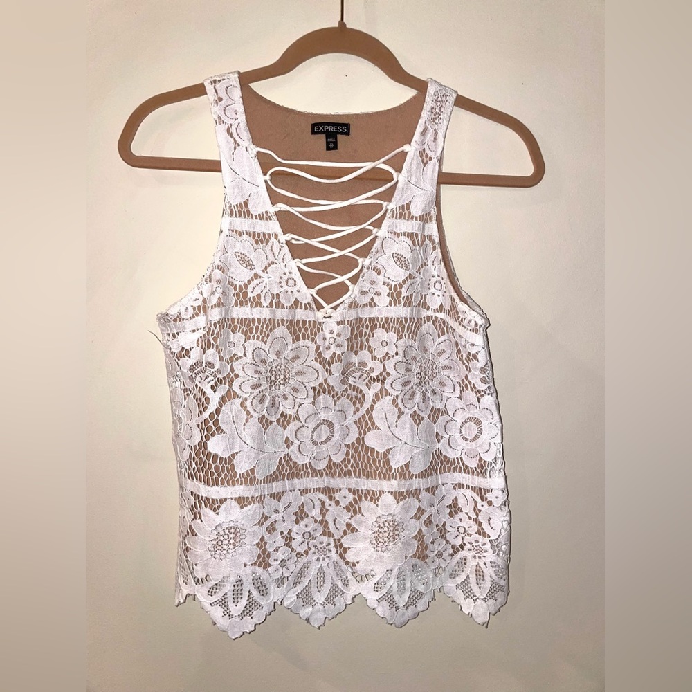 Express Lace Top XS